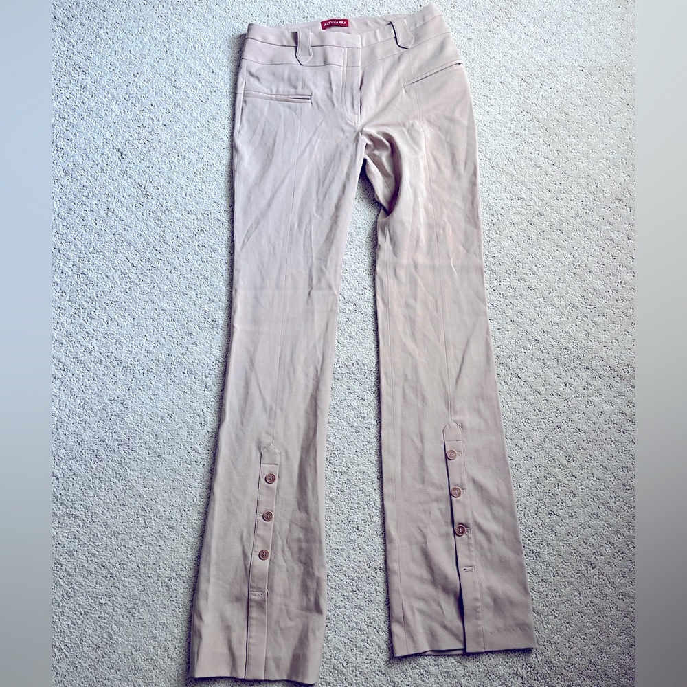 Altuzarra split flare tan dress pants size 40 EU/ 6-8 US